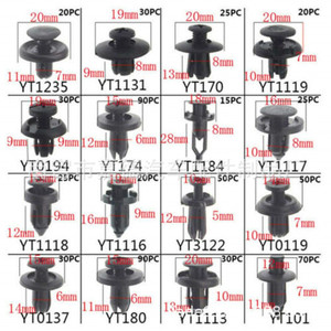 620pcs Car <b>Bumper</b> Repair <b>Clips</b> 16 Types Fasteners Expansion Screw Kit For Auto Body Fixing - Product Image 5