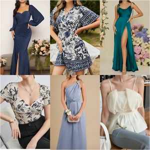 ملابس نسائية مستعملة بكميات كبيرة وبسعر الجملة مقطوعة الملصقات للملابس الكاجوال وفساتين السيدات في بالات - Product Image 3