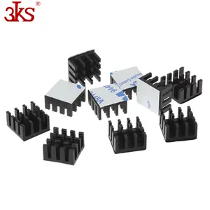 Soğutucu soğutma Fin 14X14X7 MM alüminyum isı emici soğutucu yapıştırıcı termal çift taraflı bant tutkal