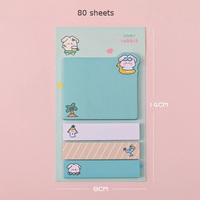 Bloc de Notas Adhesivas Kawaii, Bloc de Notas Adhesivas para Oficina, Material Escolar, Pegatinas Adhesivas, Bloc de Notas Adhesivas Personalizadas