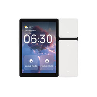 Mini panneau de commande intelligent mural de 3.5 pouces Commutateur de relais à 3 groupes Contrôleur IR compatible avec Tuya Smart Home Installation facile et intelligente