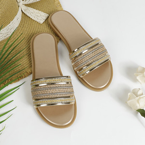 ODM OEM 2026 Vente en gros Sandales à enfiler pour femmes, faites main, tissées, à franges, à lanières imprimées style bohème tribal, à bout ouvert, pour la plage et la piscine - Product Image 2