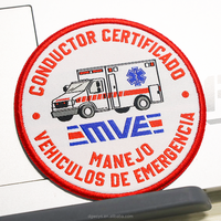 Patch thermocollant personnalisé écologique, patchs tissés thermocollants, logo de l'équipe, patch en tissu sportif pour uniformes, vêtements et chapeaux