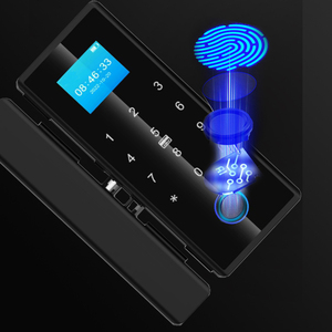 Văn phòng thông minh khóa Keyless vân tay cửa kính không Khung kính đầy đủ Wifi bảo hiểm tuya App thông minh Kính mật khẩu thẻ khóa - Product Image 3