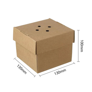 Caja de hamburguesas corrugada, embalaje personalizado de comida rápida <span class=keywords><strong>para</strong></span> llevar, fiambrera <span class=keywords><strong>para</strong></span> hamburguesas, logotipo impreso, <span class=keywords><strong>papel</strong></span> <span class=keywords><strong>Kraft</strong></span> desechable - Product Image 3