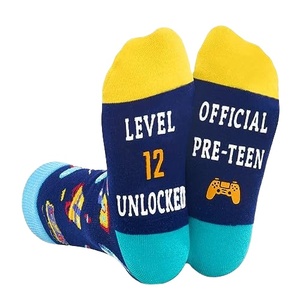 Chaussettes en coton pour adolescents Gaming Grip Cadeaux sympas pour garçons de <span class=keywords><strong>10</strong></span> 12 13 18 <span class=keywords><strong>ans</strong></span> Anniversaire - Product Image 1