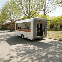 Petite remorque alimentaire vintage pour petites entreprises - Cuisine mobile compacte pour entrepreneurs