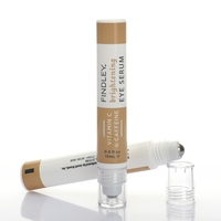 Tube cosmétique en plastique PE brillant de bonne qualité avec tête de massage à rouleau unique 15ml 25ml pour sérum contour des yeux, emballage personnalisé non scellé