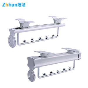 Porte-vêtements télescopique Zhhan en alliage d'aluminium avec rail coulissant, design moderne et simple pour armoires en bois - Product Image 5