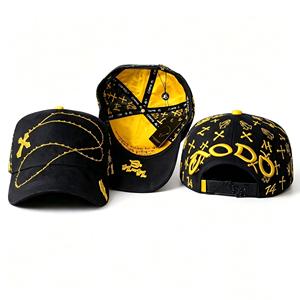 Gorra de béisbol de malla con visera curva 5, logotipo 3D bordado personalizado Exodo 14 JEY CEH, unisex, deportiva, con lazo, de alta calidad al por mayor - Product Image 2
