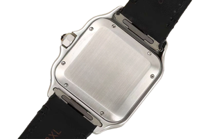 Montre mécanique automatique élégante et tendance, bracelet en cuir à motif crocodile noir, fermoir pliant en acier inoxydable - Product Image 5