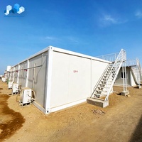 Maison mobile modulaire Camp portable mobile 20 pieds Pack plat Maison prête à l'emploi Camping Bureau Hôtel Maison préfabriquée en conteneur