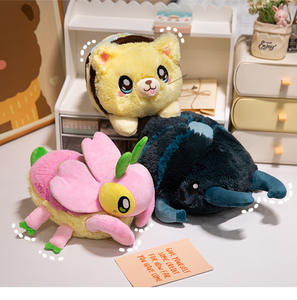 Super doux mignon <span class=keywords><strong>orchidée</strong></span> <span class=keywords><strong>mante</strong></span> ours en peluche PP coton rempli abeille inspiré conception maille doublure coussin oreiller pour apaiser le sommeil - Product Image 2