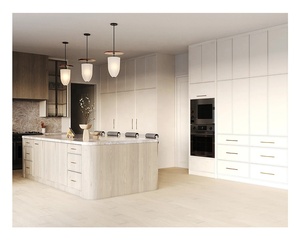 <strong>American</strong> <strong>Style</strong> Lacquer Styling Door <strong>Panel</strong> Cupboards Kitchen Island Storage Kitchen Cabinet Design - Product Image 2