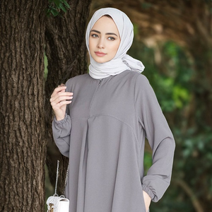 Yibaoli Fabricante, Abaya Lisa en 4 Colores, Vestidos Modestos para Mujer, Diseños Simples de Abaya Turca - Product Image 5