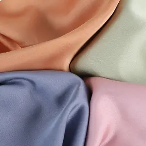 Dệt Polyester Viscose Rayon Satin Lấp Lánh Chất Liệu Voan Vải Cuộn Với Giá Cho Ăn Mặc