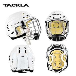 TACKLA-Casco protector unisex para deportes de hockey sobre hielo profesional, multicolor, duradero, cómodo y transpirable. - Product Image 6