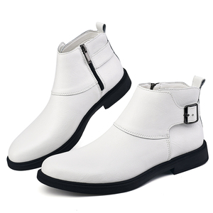 Botines <span class=keywords><strong>Chelsea</strong></span> para Hombre de Piel Genuina de Vaca con Punta Puntiaguda y Cierre, Tallas 37-48, <span class=keywords><strong>Botas</strong></span> de Invierno para Hombre - Product Image 6