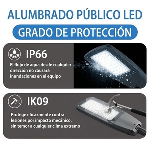 โคมไฟ LED สำหรับภายนอกอาคาร IP66 ดีไซน์แบบถอดได้ ติดตั้งแนวตั้ง/แนวนอน ปรับได้ เลนส์โพลีคาร์บอเนต - Product Image 3
