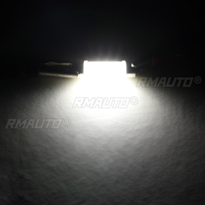 2/4PCS 31mm LED Featoon Dome Lights Car Interior Reading Map Lamp License Plate White - Product Image 3
