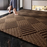 Maßgefertigter Teppich mit Streifenmuster Moderner Minimalistischer Rechteckiger Bodenteppich Eingangsbereich Fußmatte Wasserabsorbierend Pflegeleichte Matte