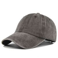 Gorra de béisbol de algodón de sarga ajustable vintage Sombreros de papá lisos blanqueados personalizados Gorras lavadas sin estructura para acampar y hacer senderismo