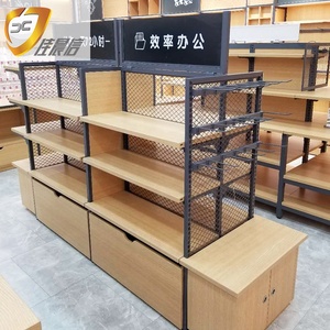 Espositore per supermercato in legno espositore al dettaglio vendita calda per minimarket scaffalature cartoleria scaffale espositore - Product Image 3