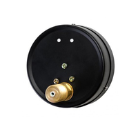 HUBEN Black Steel Case Brass Connection Mechanical Pressure Gauge 0-4Mpa Range 3-Year Warranty OEM Customization for Industrial