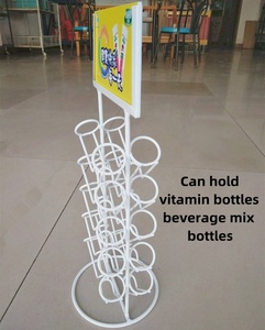 Expositor de Metal Moderno Personalizado para Escritorio, Lavable, para Botellas de Suplementos de Vitamina <span class=keywords><strong>C</strong></span>, Uso en Farmacias y Comercios Minoristas - Product Image 3