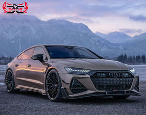 Pour <span class=keywords><strong>Audi</strong></span> <span class=keywords><strong>RS6</strong></span> RS7 2020+ - Lame de pare-chocs avant en fibre de carbone sèche style <span class=keywords><strong>ABT</strong></span> - Kit carrosserie Lowe Lip - Product Image 3