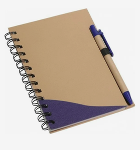 Carnet personnalisé avec logo, feuilles recyclées, avec stylos, ensemble cadeau promotionnel, vente en gros, qualité supérieure - Product Image 1