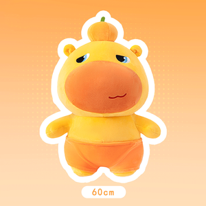 Porte-clés en peluche créatif Capybara Lulu, super doux, pendentif pour sac à dos d'étudiant - Product Image 1