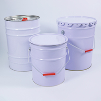 Bidon d'huile en tôle de 20 L personnalisé |   Seau rond de 5 gallons étanche et recyclable pour le stockage de lubrifiants, produits chimiques et peintures