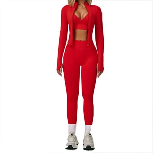 Conjunto de Yoga sin Costuras Personalizado para Mujer, Ropa Deportiva de Alta Elasticidad y Secado Rápido, Transpirable, para Correr, Gimnasio, Fitness - Product Image 5