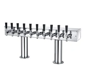 3-10 Tap T-Tap Control Beer Dispenser Beverage Dispenser Stainless Steel Wall Mount Bracket System