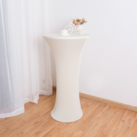 Nappe de Table Moderne en Spandex Tissé Carré en Polyester pour Banquet, 1 Pièce/Sac en PP, Couleur Unie Teintée, 1 Pièce