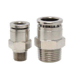 Raccord pneumatique droit Wentai Pneumatics PC8-02 en cuivre nickelé, à connexion rapide, résistant à haute pression - Product Image 5