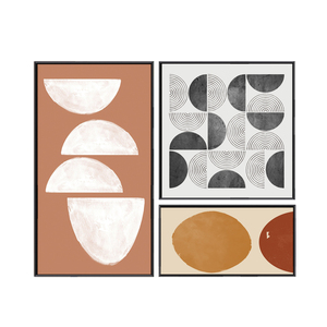 Ruicheng décor à la maison toile œuvre ensemble mur Art imprime toile peinture Style nordique <span class=keywords><strong>Morandi</strong></span> couleur bloc Logo personnalisé 500 pièces - Product Image 1