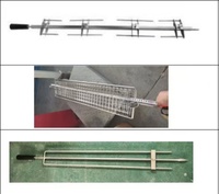 Four à rôtir électrique commercial pour poulet, 6 broches, rôtissoire rotative en acier inoxydable pour restaurant, machine à rôtir le poulet