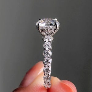 IGI Certified VVS Lab Grown <b>Diamond</b> Engagement <b>Ring</b> Round Cut Solitaire 14K Gold Custom Fine Jewelry - Product Image 3