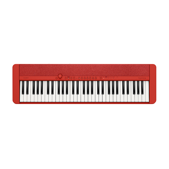Casios CT-S1RD Ice Cream Color Electronic Keyboard, Portable 61-Key Keyboard for Beginners and Adults
