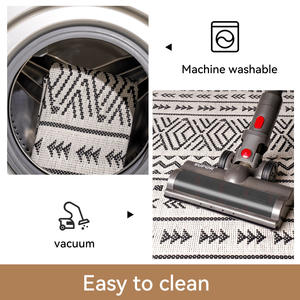 Alfombra de cocina Desert Star, poliéster, algodón, patrón geométrico, rectangular, antideslizante, lavable a máquina - Product Image 3