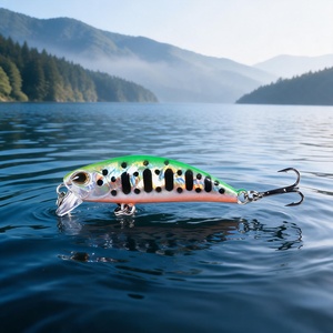 Vente en gros de leurres minnow durs coulants de 6 cm et 4,5 g, corps en plastique, taille 10, hameçons pour truites, poissons-chaudrons, eau douce, 13 couleurs - Product Image 4