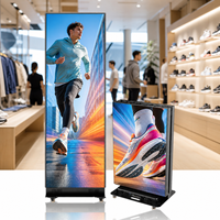 Afficheur LED pliable P2.5 en aluminium moulé sous pression avec WiFi 4G et télécommande pour la publicité et la location