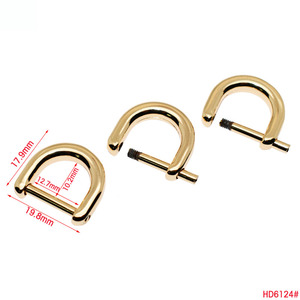 Nhà Máy Giá Mini Kích Thước Kết Nối Khóa <span class=keywords><strong>U</strong></span> Hình Dạng Móc Dây Đeo Vít Treo Móc Có Thể Tháo Rời D Nhẫn Cho Túi Xách - Product Image 1