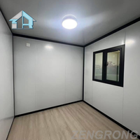 Casa Contenedor Plegable y Expandible Moderna de 20 pies, Transpirable, Prefabricada, Modular, Móvil, Tipo Granny Flat para Patio Trasero