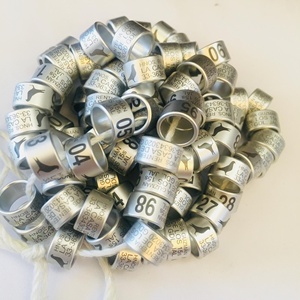 Persoonlijke metalen papegaai vogel duif beenbanden kip voet ringen haan ring - Product Image 4