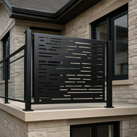 Reilbu – Balustrades et mains courantes modernes en acier inoxydable et aluminium découpées au laser, haut de gamme, pour escaliers et écrans d'intimité, à monter soi-même