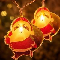Guirnalda de Luces LED para Árbol de Navidad, Adornos de Estrella de Cinco Puntas Electrochapados, Decoración Festiva Navideña