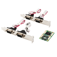 Tarjeta Adaptadora Serial Lekuo EXAR 17V354 Mini PCIe a 4x RS-422/RS-485 para Sistemas Integrados y Puntos de Venta